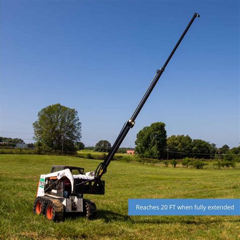 extendable boom skid steer|truss boom attachment for forklift.